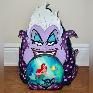 Loungefly Disney Villains Little Mermaid Ursula Crystal Ball Mini Backpack NWT